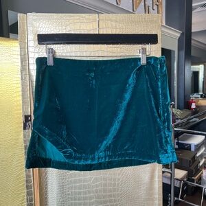 Free people velvet mini skirt